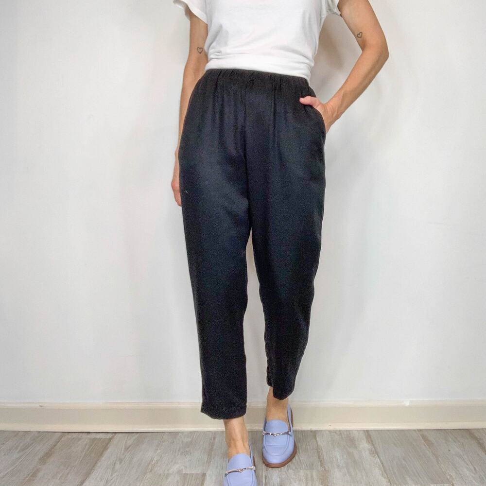 NWT VETTA CAPSULE The Tencel Tapered Pant Casual Capsule classic black 2978